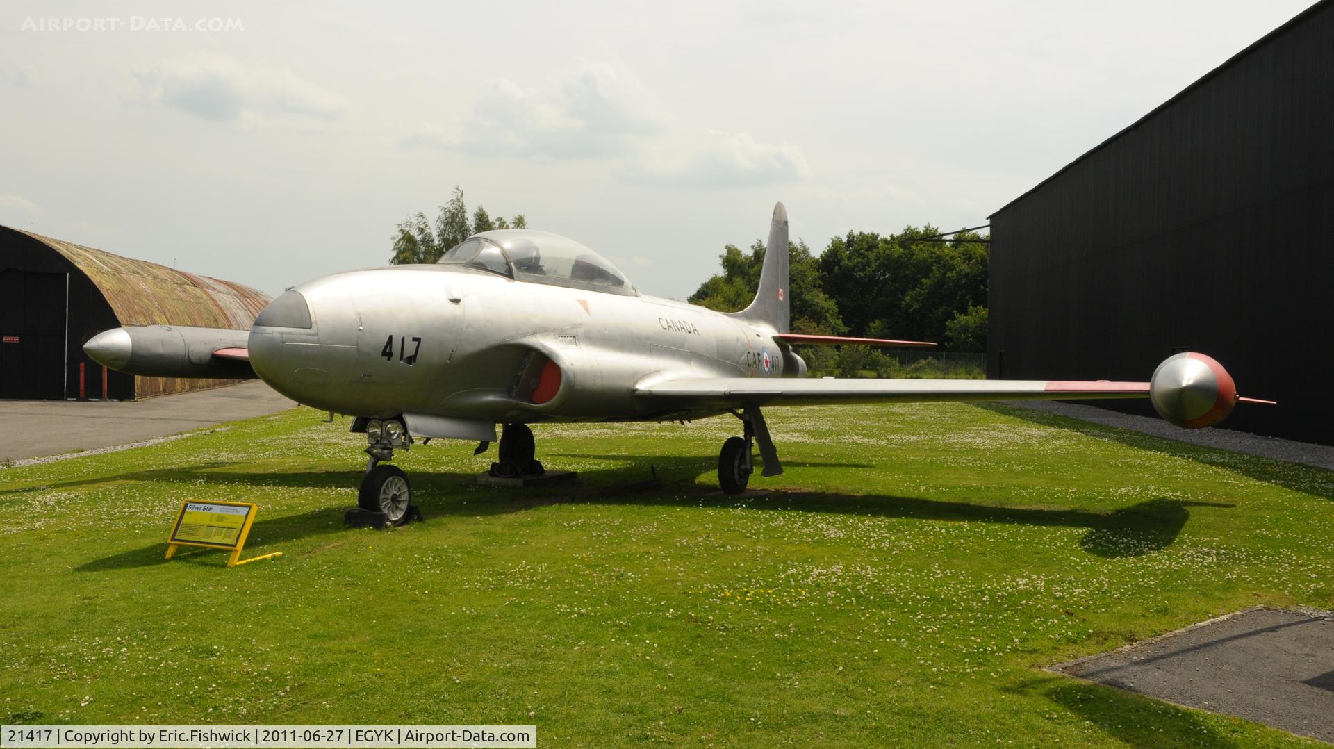21417, Canadair CT-133 Silver Star 3 C/N T33-417, CAF-417 at Yorkshire Air Museum