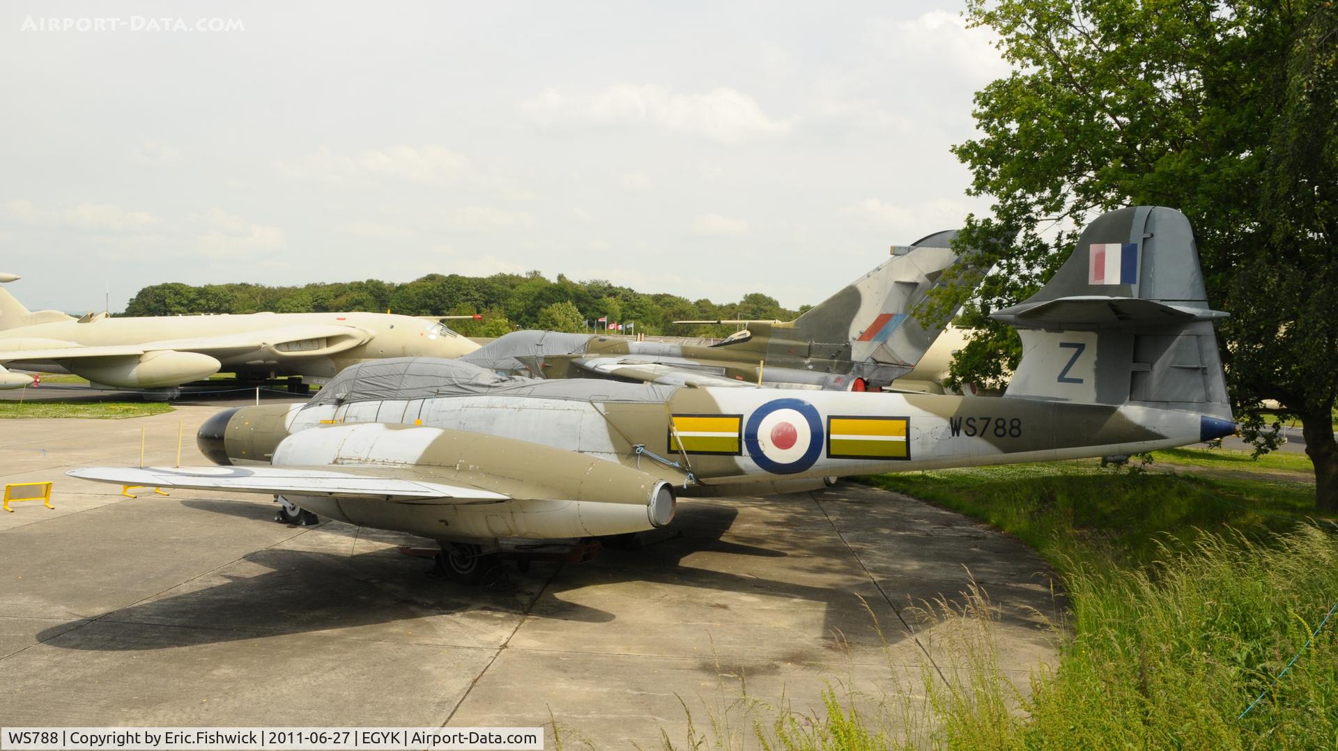 WS788, 1954 Gloster Meteor NF(T).14 C/N Not found WS788, Armstrong - Whitworth (Gloster) Meteor WS788 at Yorkshire Air Museum