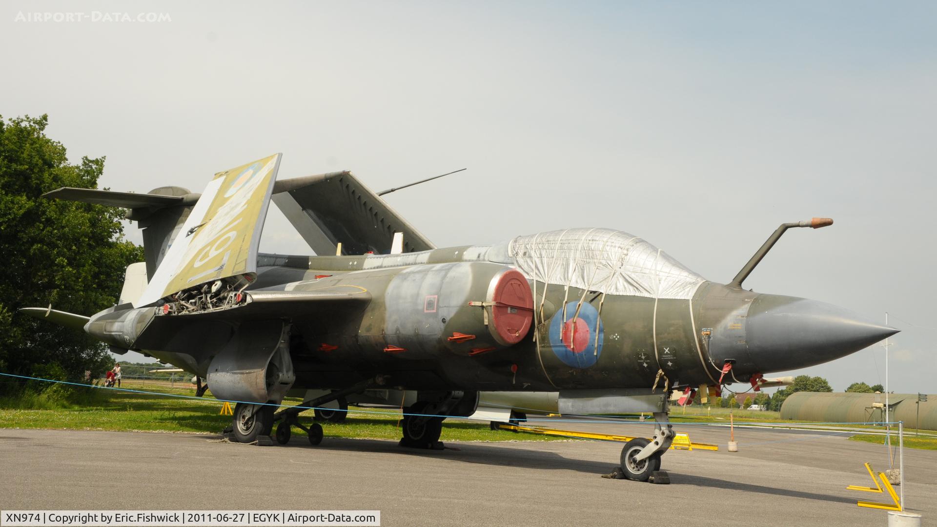 XN974, 1964 Hawker Siddeley Buccaneer S.2 C/N B3-01-63, XN974 at Yorkshire Air Museum