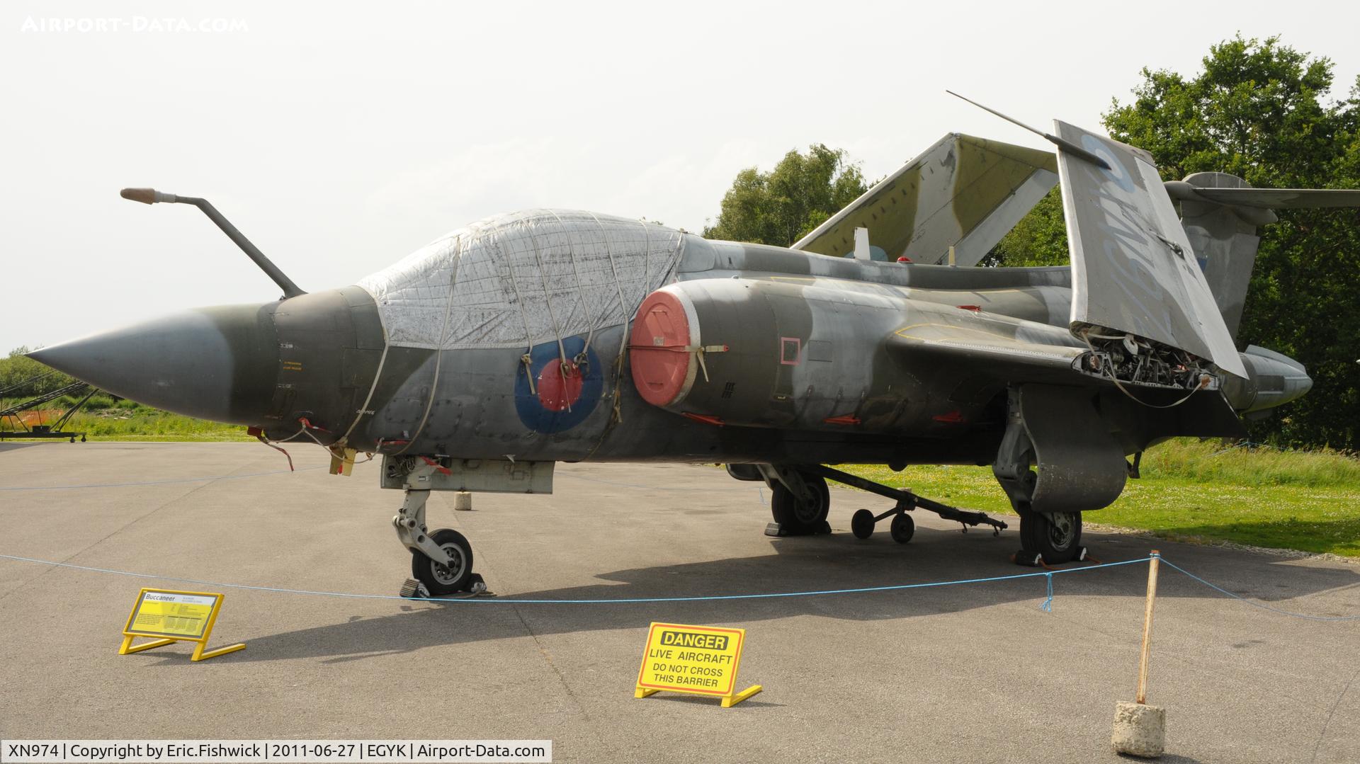 XN974, 1964 Hawker Siddeley Buccaneer S.2 C/N B3-01-63, XN974 at Yorkshire Air Museum