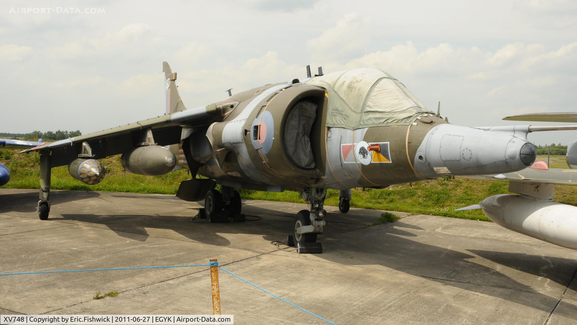 XV748, 1969 Hawker Siddeley Harrier GR.3 C/N 712011, XV748 at Yorkshire Air Museum