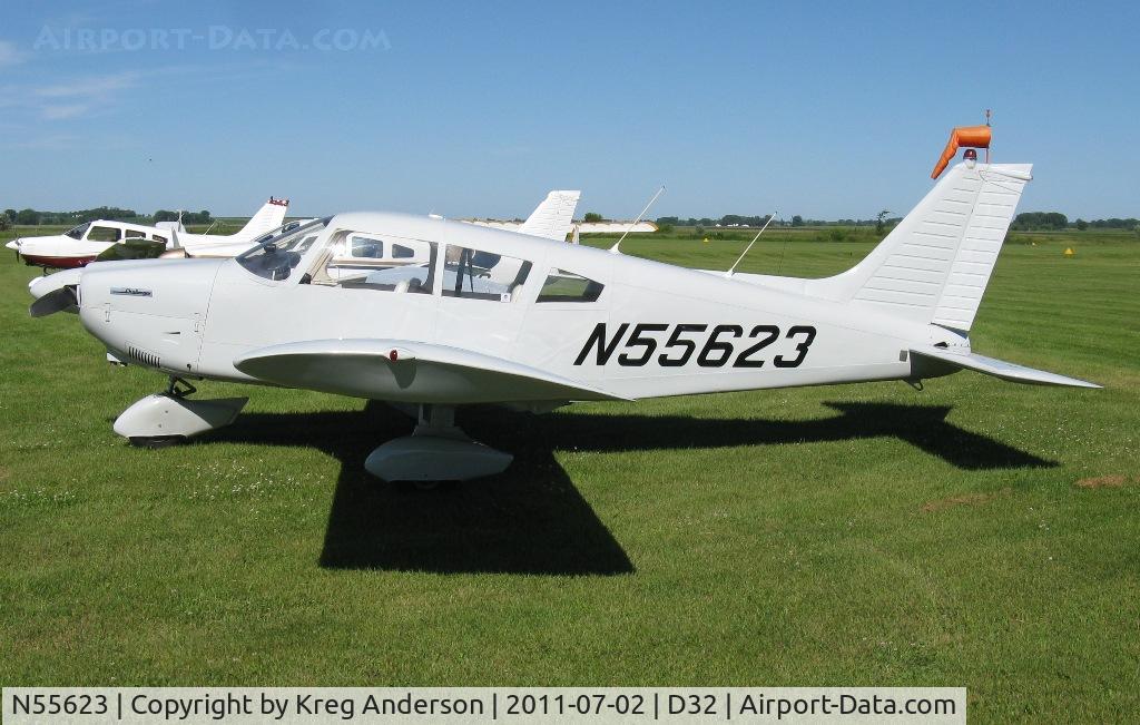 N55623, 1973 Piper PA-28-180 C/N 28-7305427, Starbuck Fly-in 2011