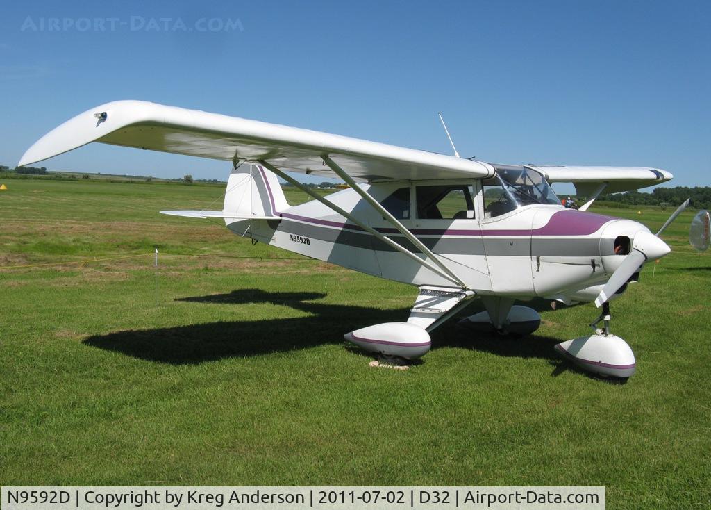 N9592D, 1958 Piper PA-22-160 Tri Pacer C/N 22-6499, Starbuck Fly-in 2011