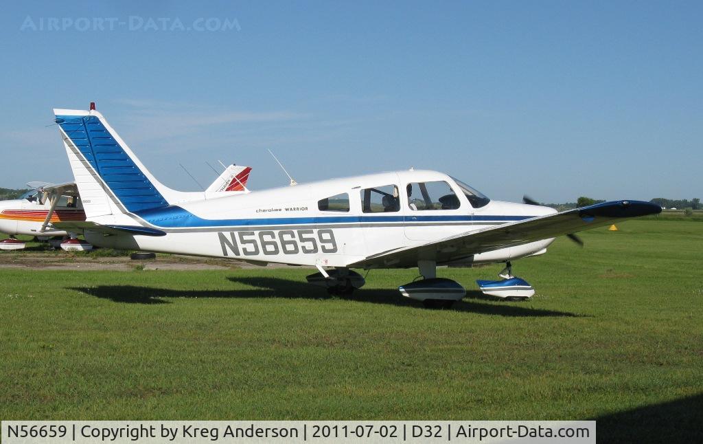 N56659, 1973 Piper PA-28-151 C/N 28-7415003, Starbuck Fly-in 2011