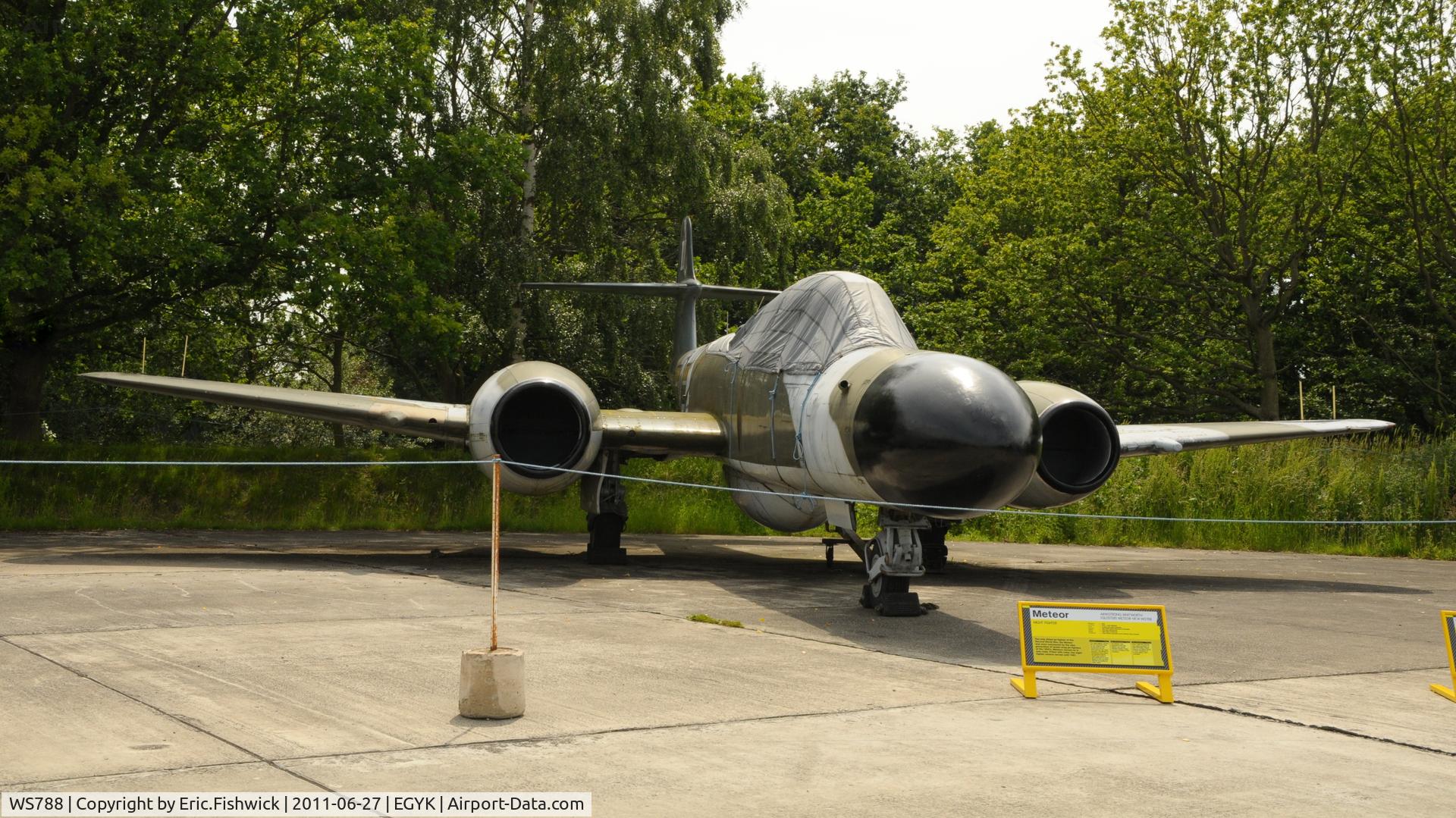 WS788, 1954 Gloster Meteor NF(T).14 C/N Not found WS788,  Armstrong - Whitworth (Gloster) Meteor WS788 at Yorkshire Air Museum