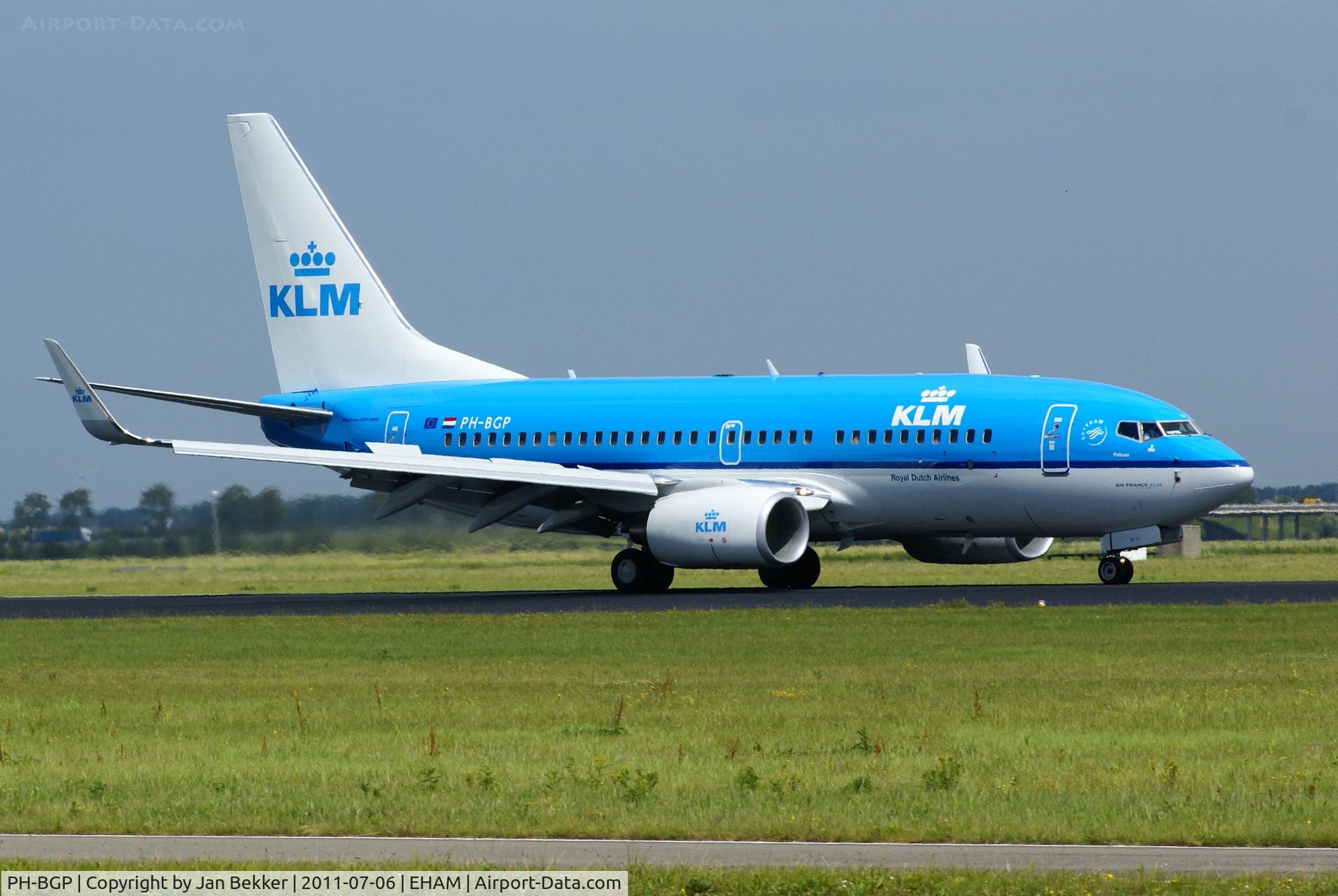 PH-BGP, 2011 Boeing 737-7K2 C/N 38127, Polderbaan Schiphol