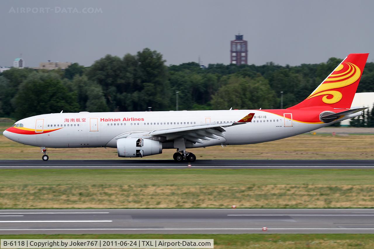B-6118, 2007 Airbus A330-243 C/N 881, Hainan Airlines