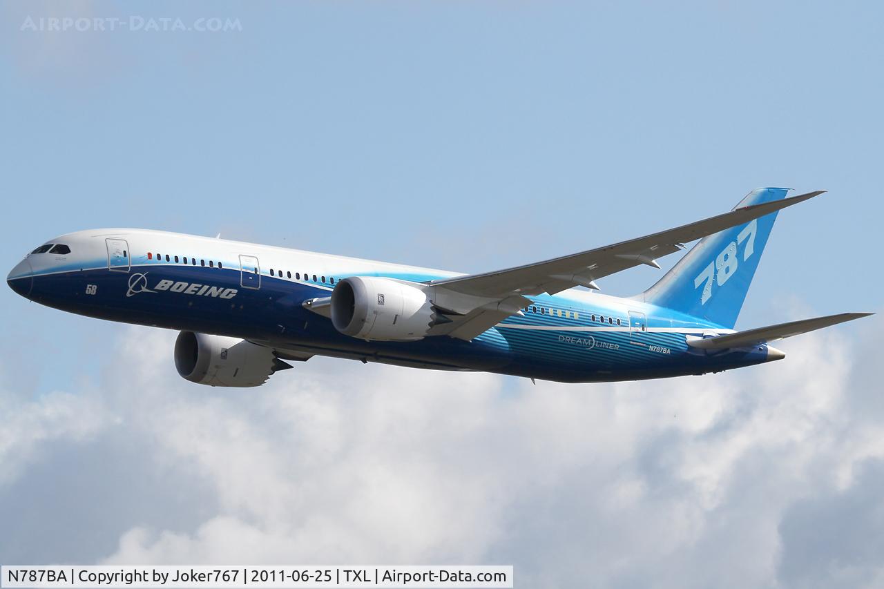 N787BA, 2009 Boeing 787-8 Dreamliner C/N 40690, Boeing Company