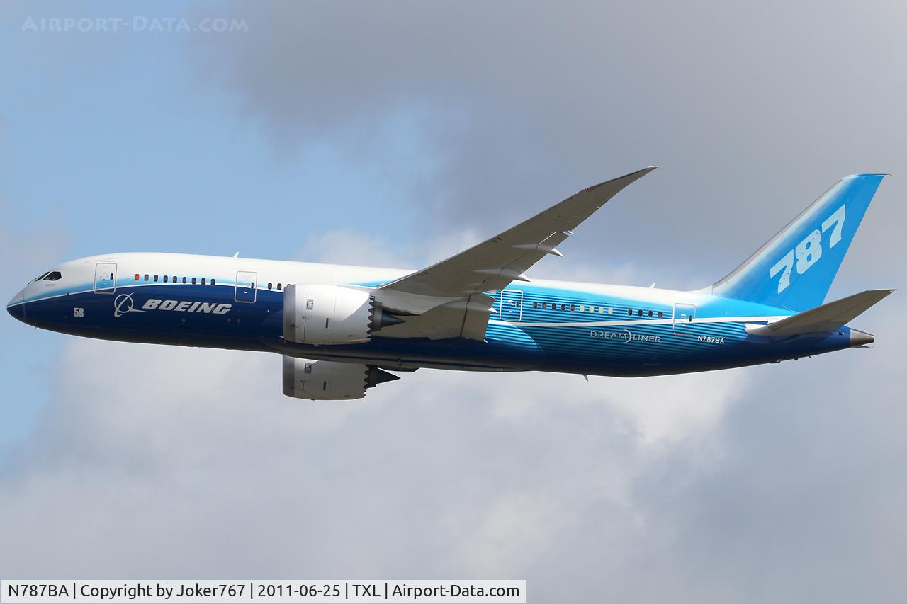 N787BA, 2009 Boeing 787-8 Dreamliner C/N 40690, Boeing Company