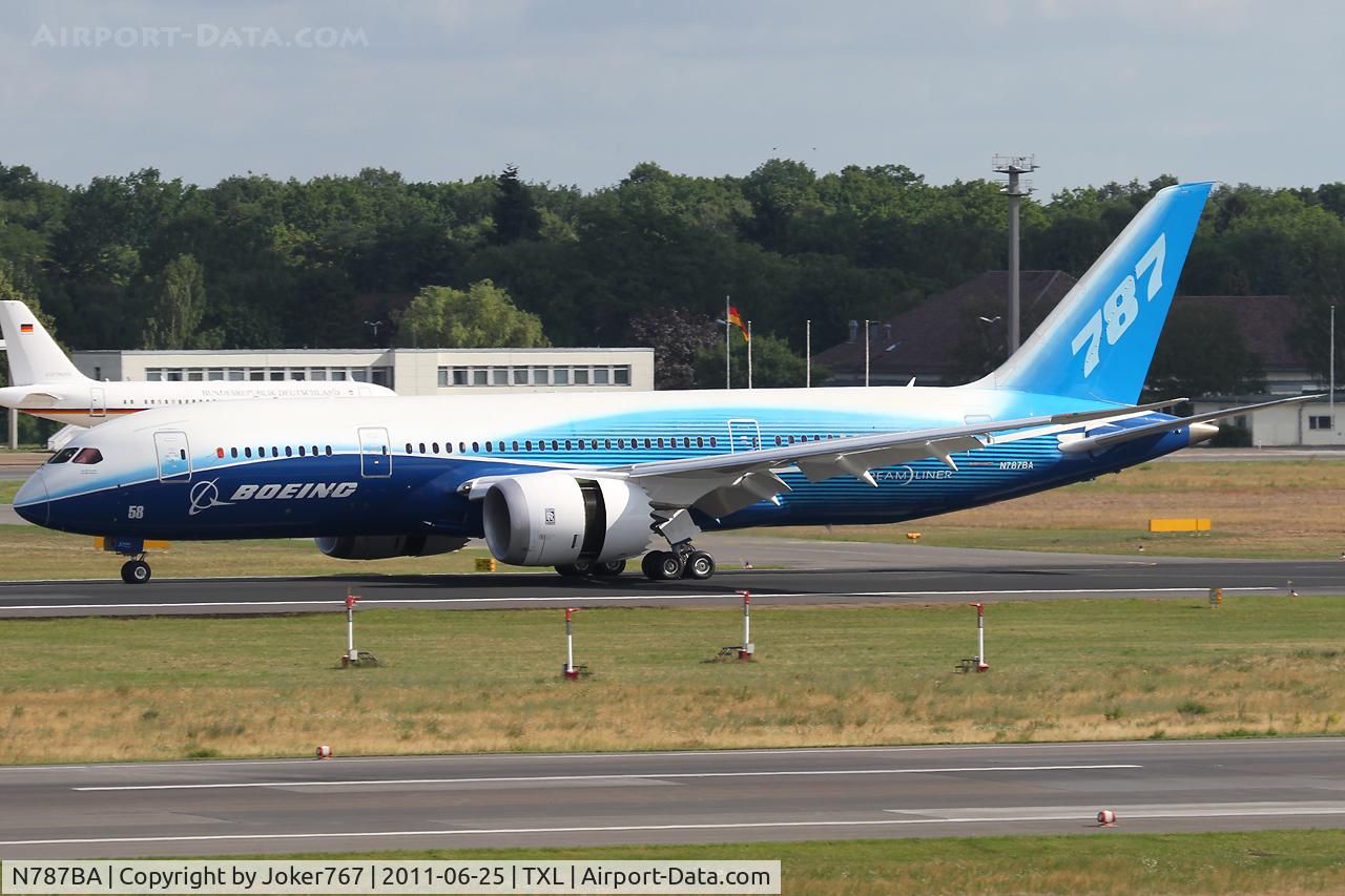 N787BA, 2009 Boeing 787-8 Dreamliner C/N 40690, Boeing Company