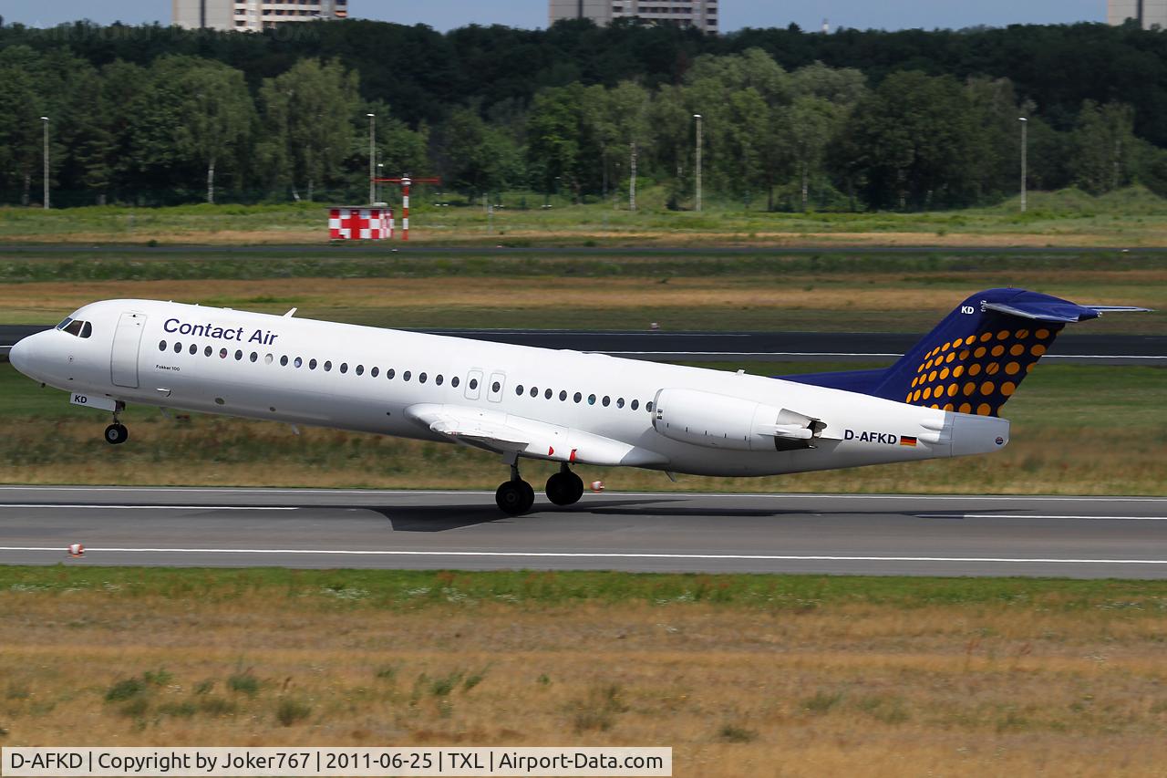 D-AFKD, 1994 Fokker 100 (F-28-0100) C/N 11500, Contact Air