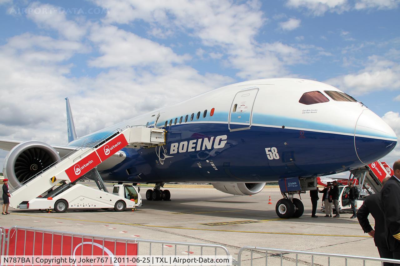 N787BA, 2009 Boeing 787-8 Dreamliner C/N 40690, Boeing Company