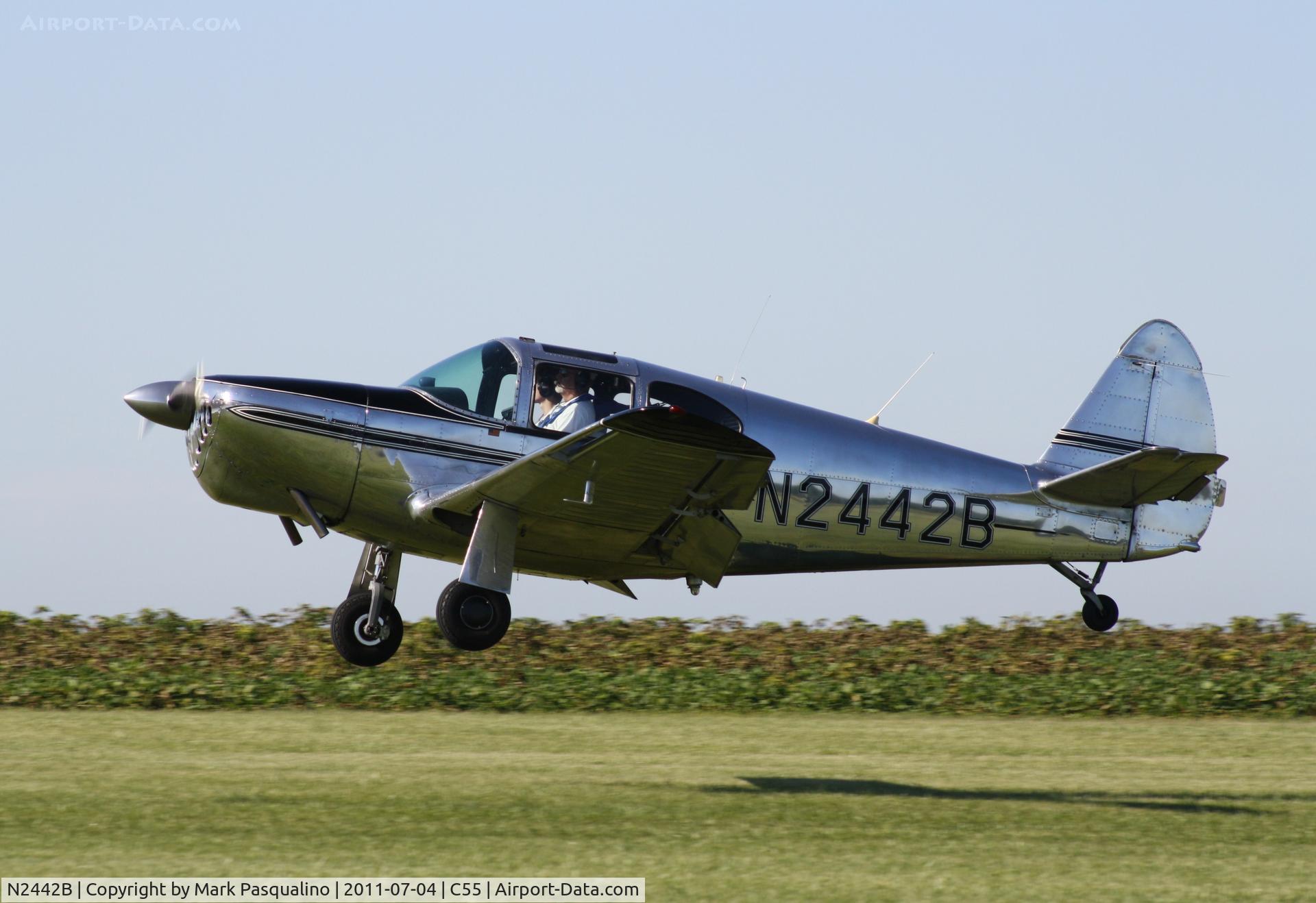 N2442B, 1950 Temco GC-1B Swift C/N 3742, Swift GC-1B