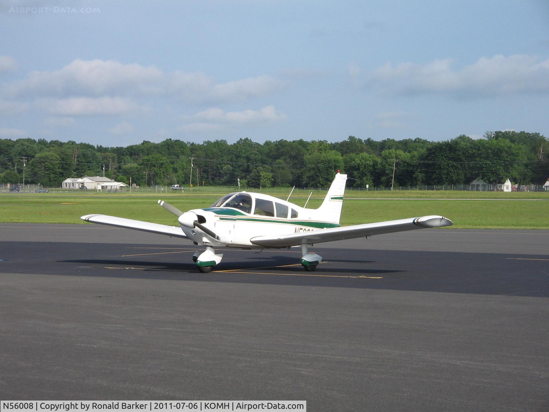 N56008, 1973 Piper PA-28-180 Cherokee C/N 28-7305517, Orange