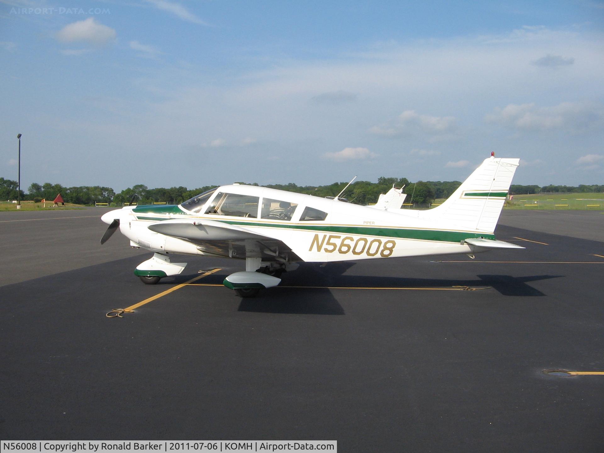 N56008, 1973 Piper PA-28-180 Cherokee C/N 28-7305517, Orange