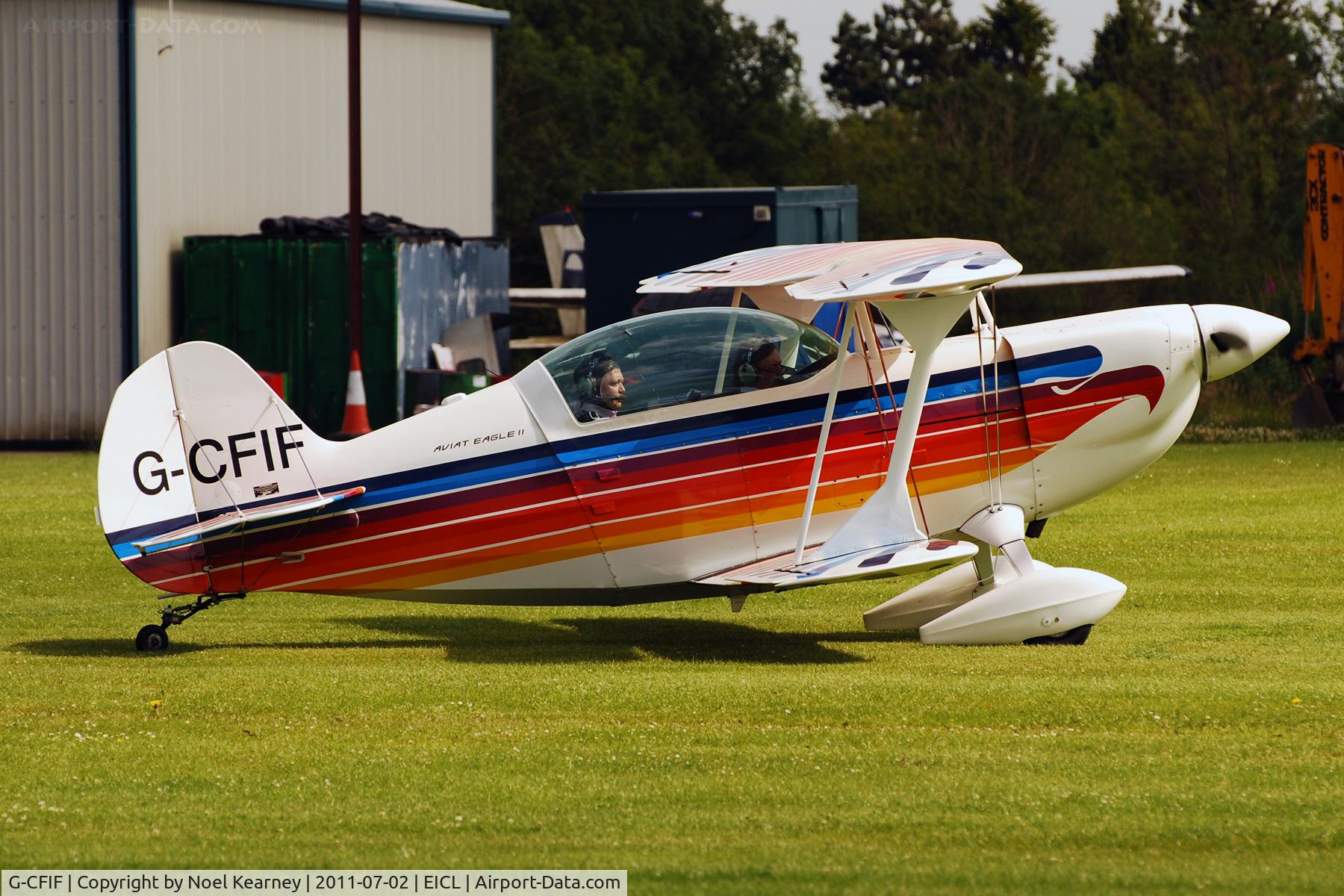 G-CFIF, Christen Eagle II C/N BEERS-0001, Attending the Clonbullogue Fly-in July 2011.