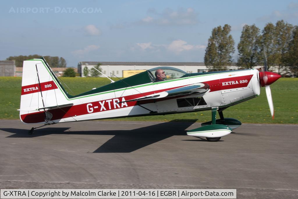 G-XTRA, 1987 Extra EA-230 C/N 12A, Extra EA-230 at Breighton Airfield in April 2011.