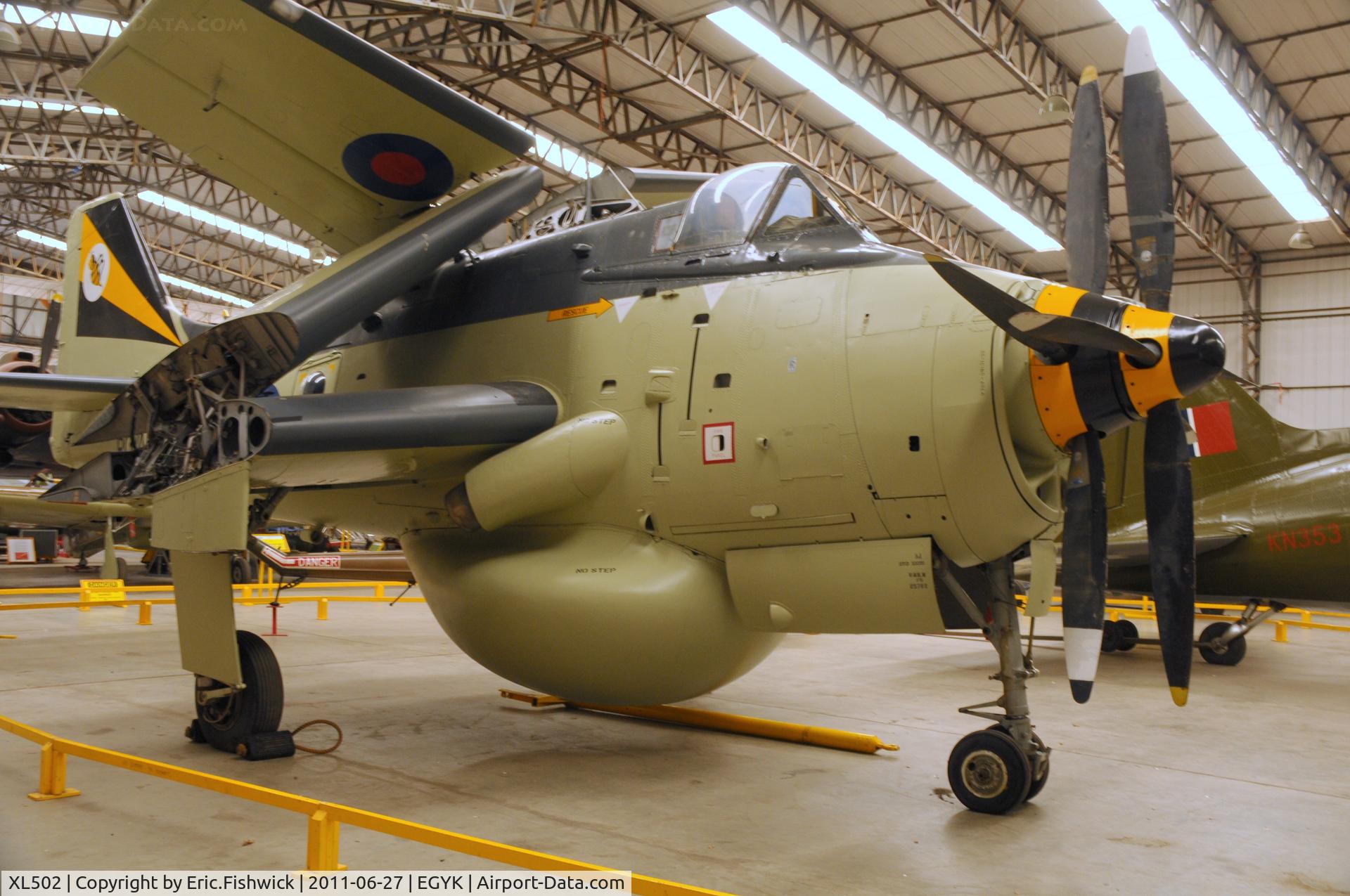 XL502, 1961 Fairey Gannet AEW.3 C/N F9461, 3. XL502 (was G-BMYP) at Yorkshire Air Museum