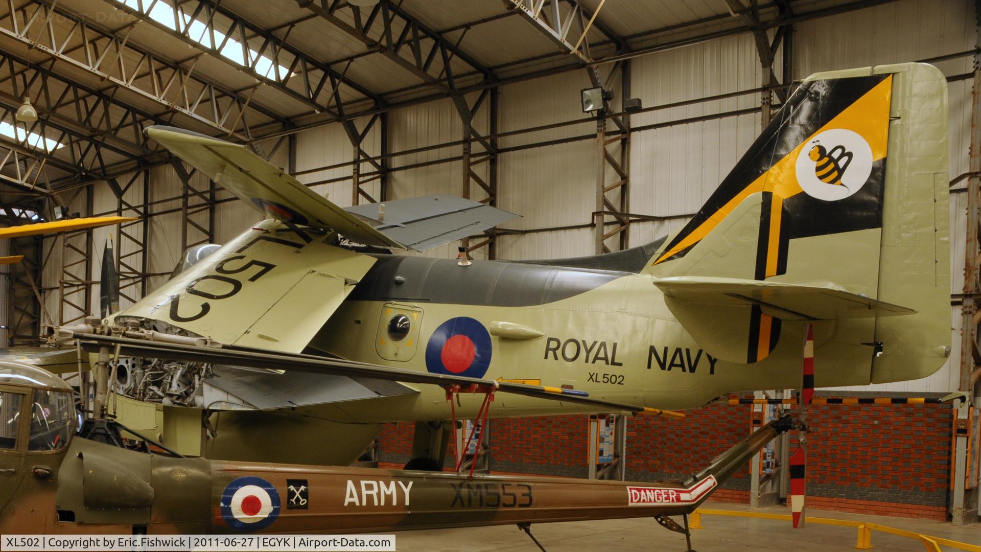 XL502, 1961 Fairey Gannet AEW.3 C/N F9461, XL502 (was G-BMYP) at Yorkshire Air Museum