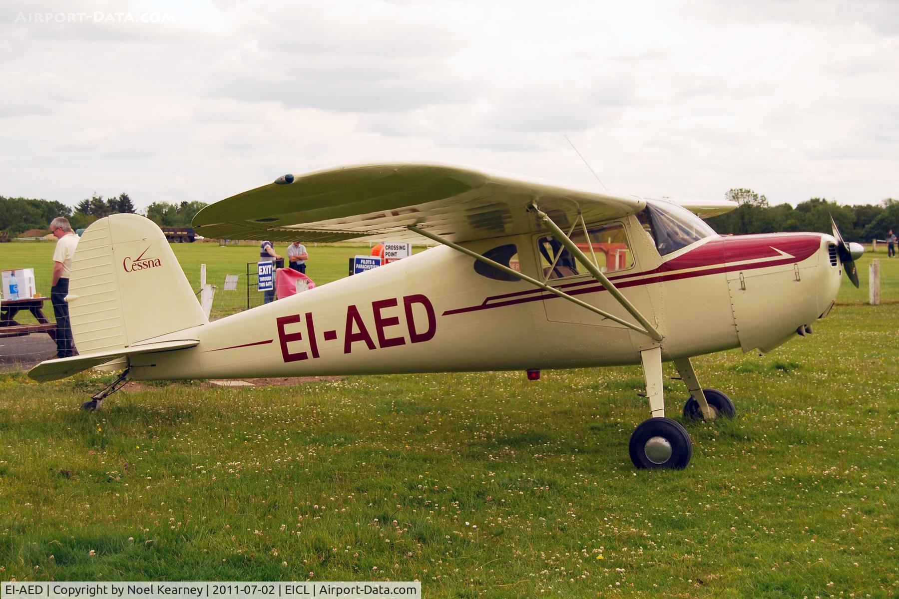 EI-AED, 1946 Cessna 120 C/N 11783, Attending the Clonbullogue Fly-in July 2011.