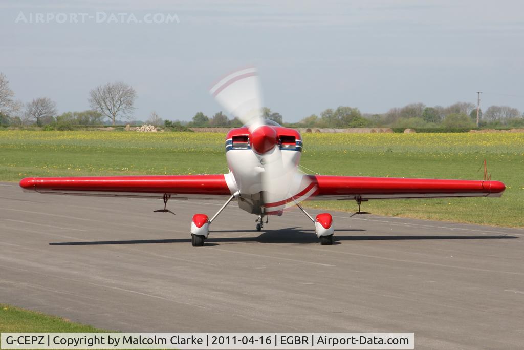 G-CEPZ, 1996 Rihn DR-107 One Design C/N 0038, Rihn DR.107 One Design at Breighton Airfield in April 2011.