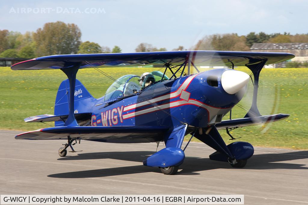 G-WIGY, 1991 Pitts S-1S Special C/N 7-0115, Pitts S-1S at Breighton Airfield in April 2011.