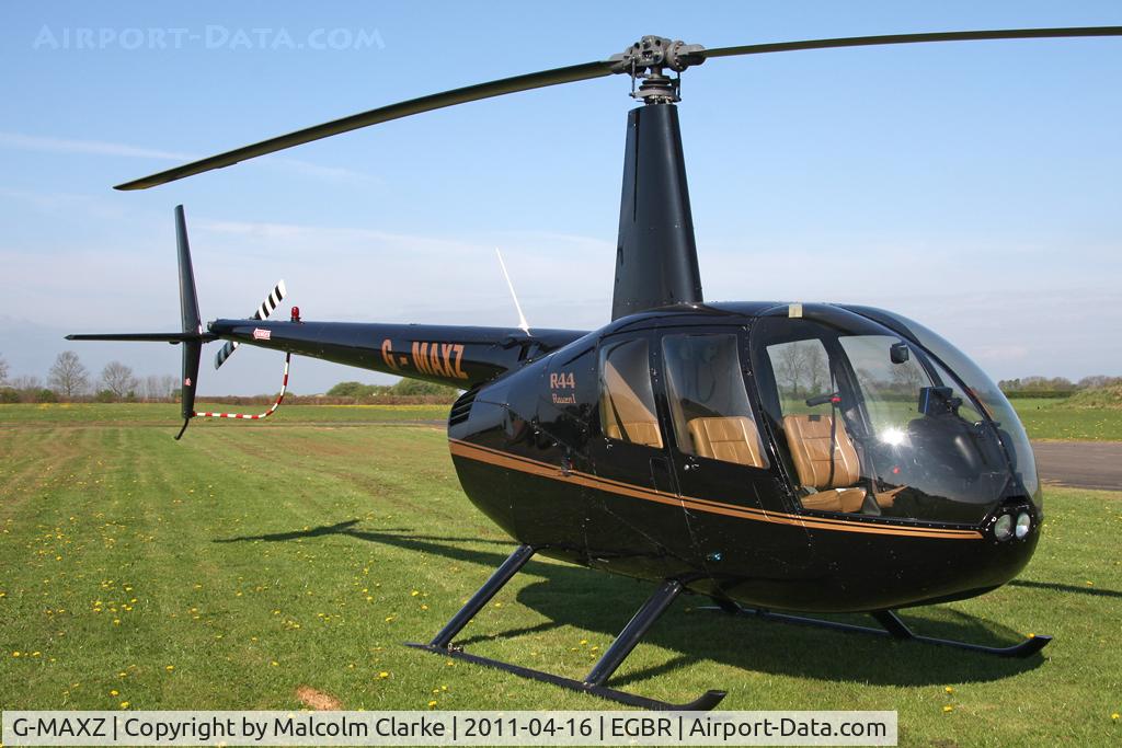 G-MAXZ, 2006 Robinson R44 Raven C/N 1581, Robinson R44 Raven at Breighton Airfield in April 2011.