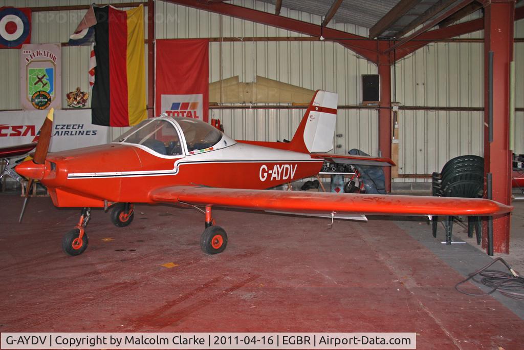 G-AYDV, 1974 Coates Swalesong SA.II Srs.1 C/N PFA 1353, Coates Swalesong SA11 at Breighton Airfield in April 2011.