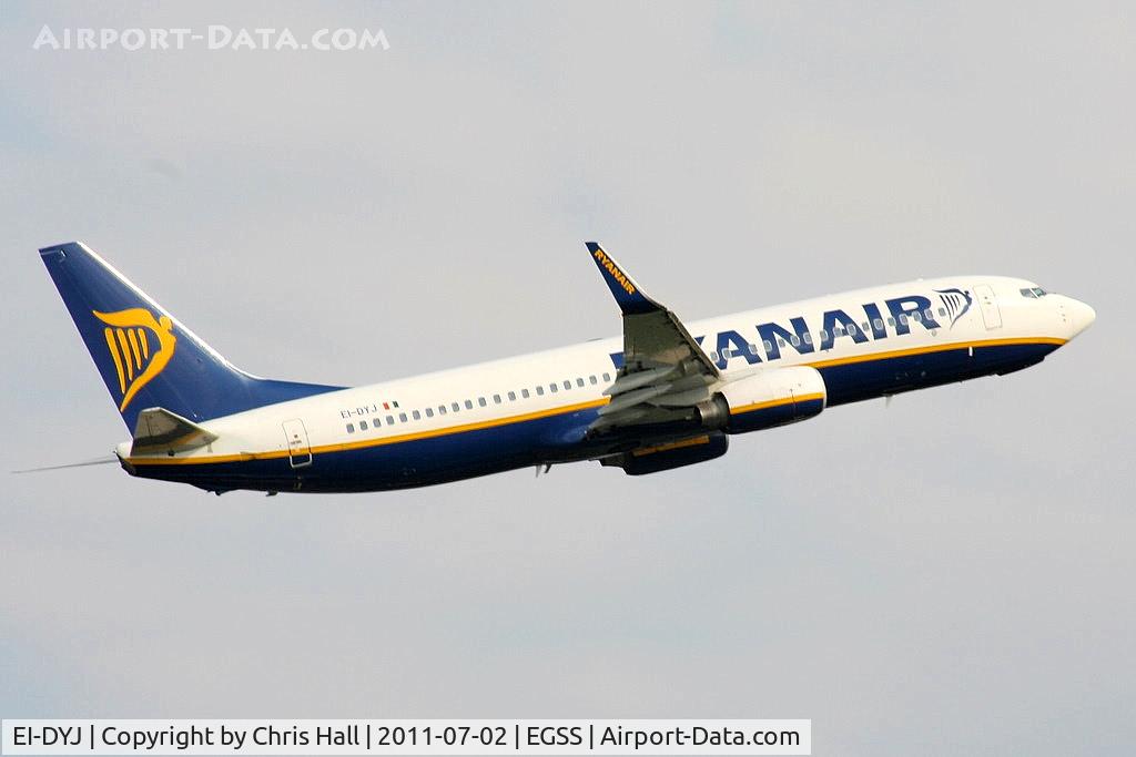 EI-DYJ, 2008 Boeing 737-8AS C/N 36572, Ryanair