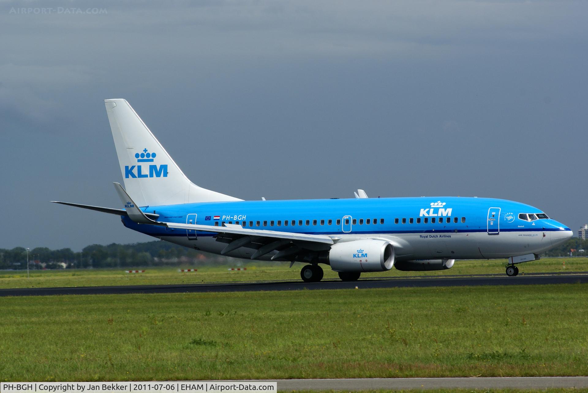 PH-BGH, 2009 Boeing 737-7K2 C/N 38053, Polderbaan, Schiphol