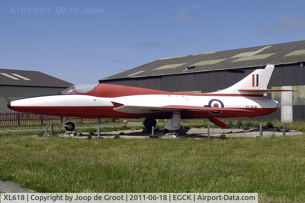 XL618, Hawker Hunter T.7 C/N 41H-695352, preserved with Airworld Museum Caernarfon