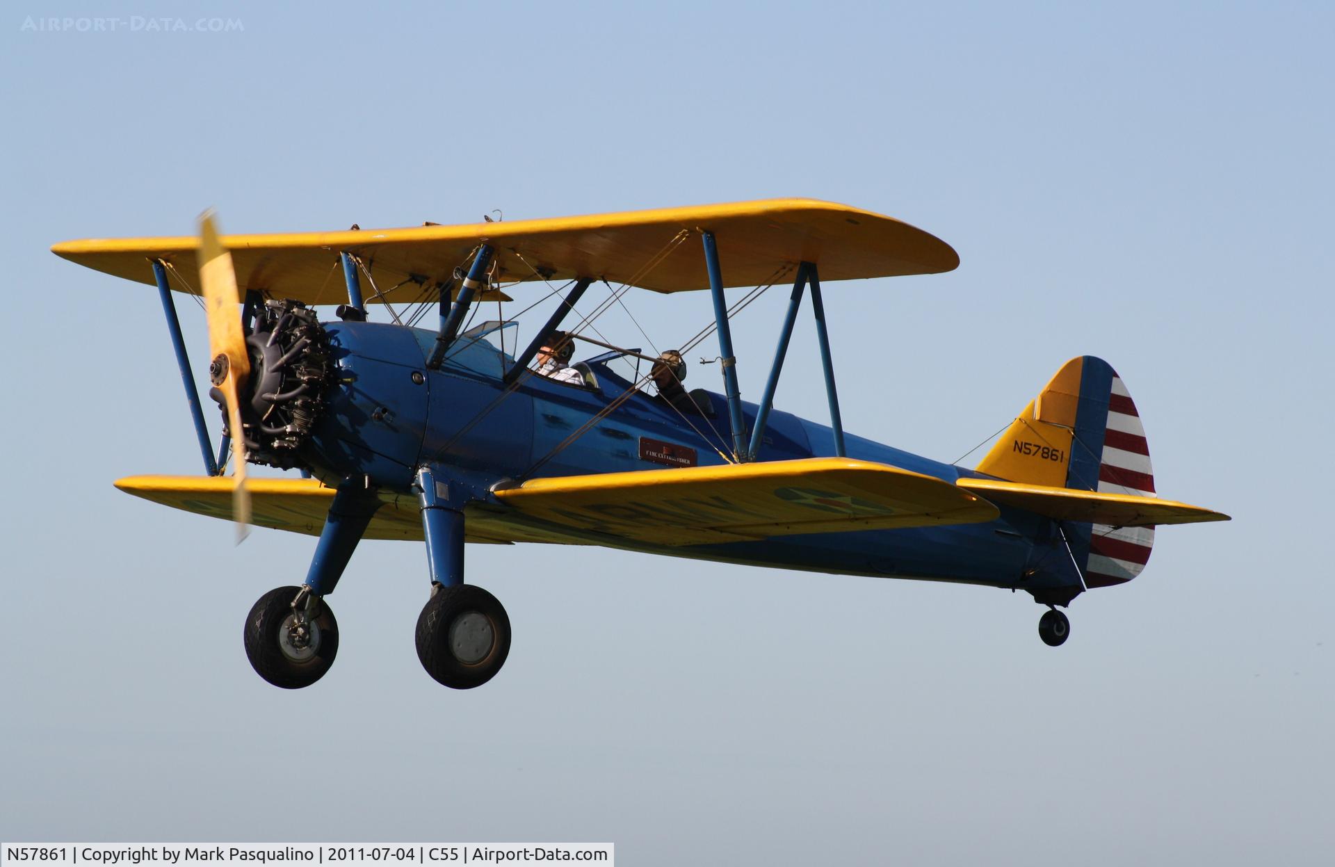 N57861, 1938 Boeing A75N1(PT17) C/N 75-096, Stearman