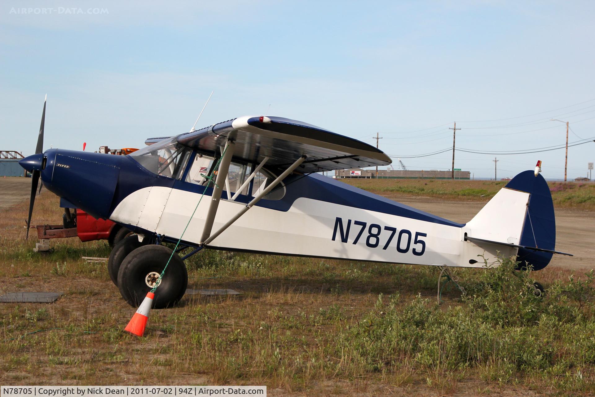 N78705, 1947 Piper PA-12 Super Cruiser C/N 12-3962, NOME 94Z
