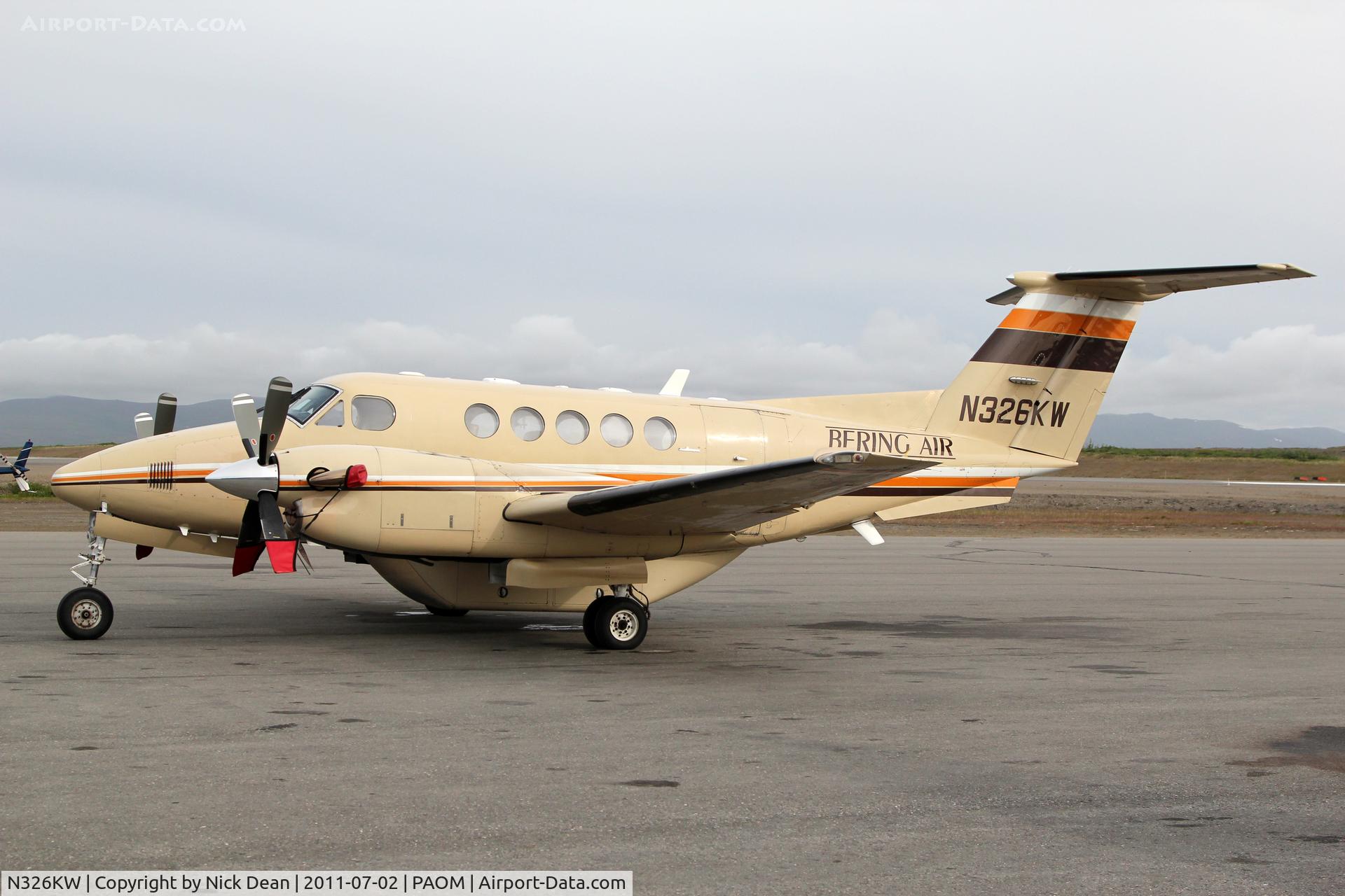 N326KW, 1990 Beech B200 King Air C/N BB-1360, PAOM/OME