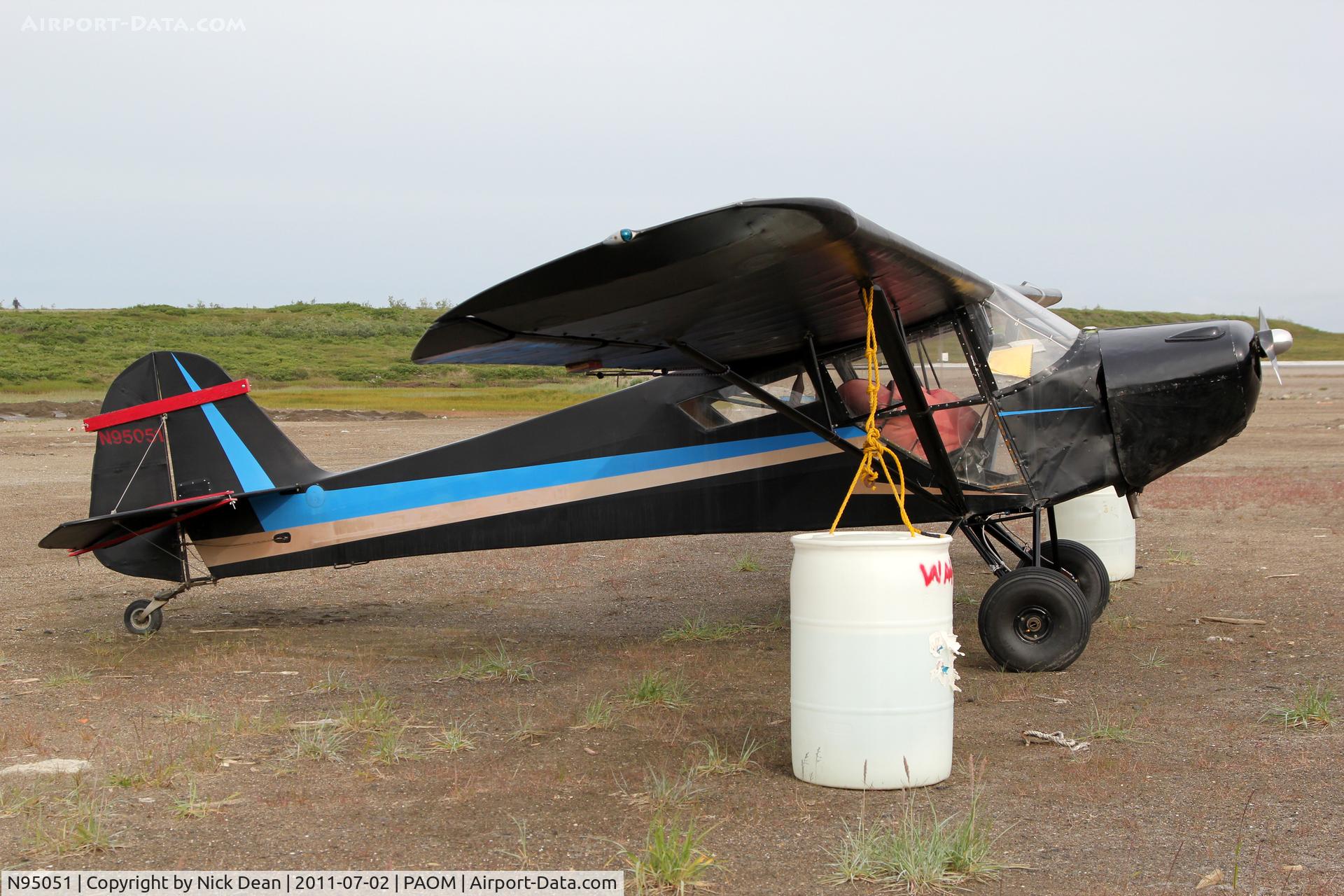 N95051, 1946 Taylorcraft BC-12D-85 Sportsman C/N 9451, PAOM/OME