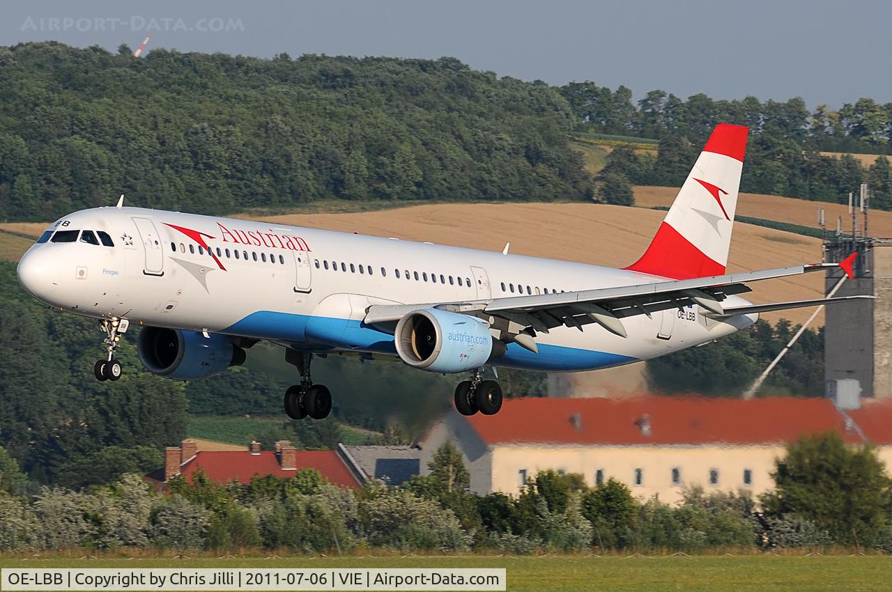 OE-LBB, 1995 Airbus A321-111 C/N 570, Austrian Airlines