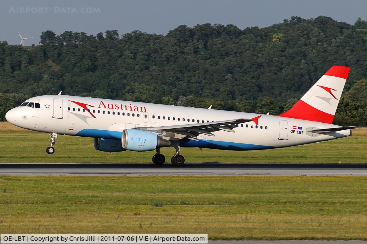 OE-LBT, 2000 Airbus A320-214 C/N 1387, Austrian Airlines