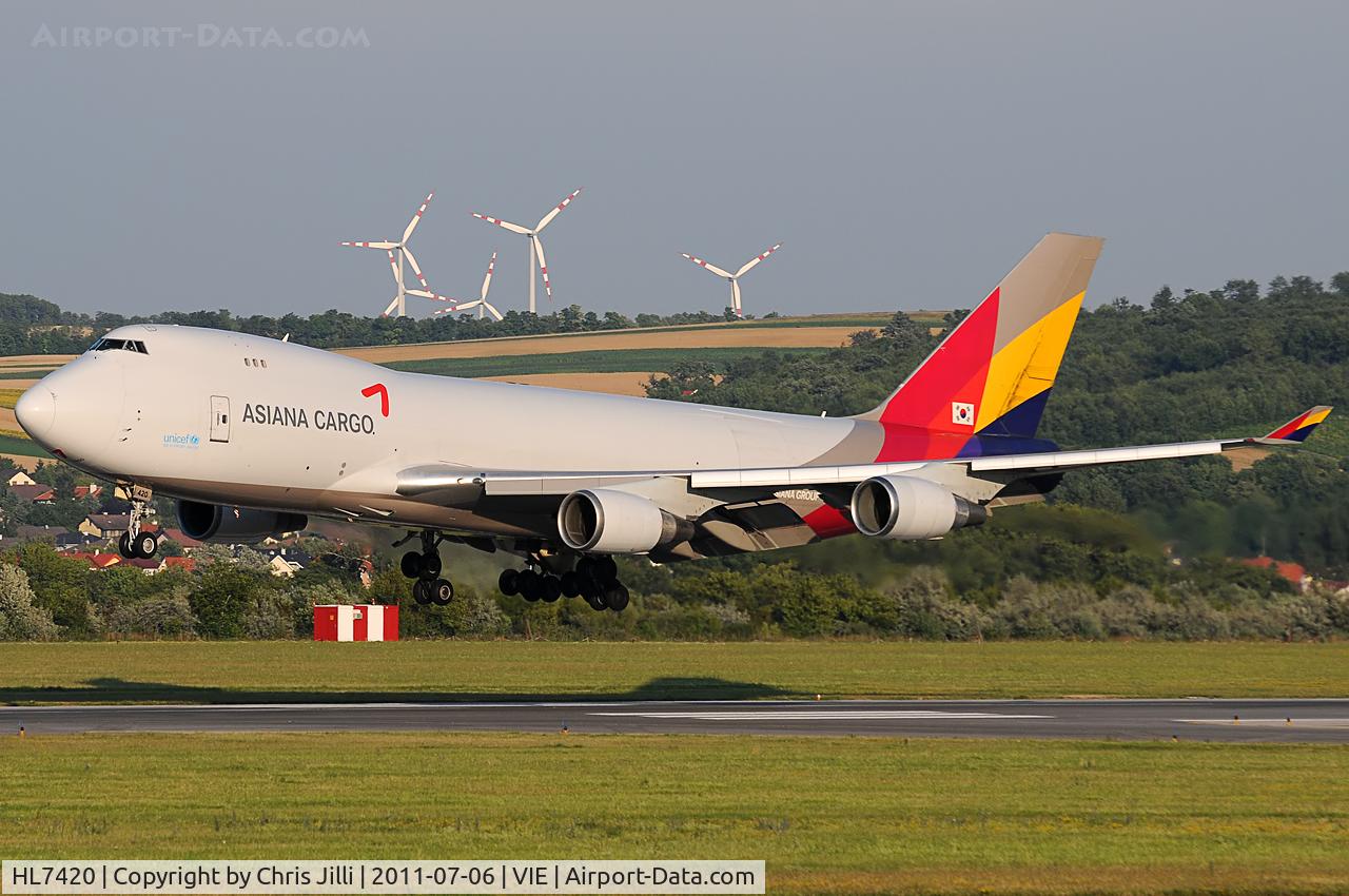 HL7420, 1995 Boeing 747-48EF (SCD) C/N 25783, Asiana Cargo