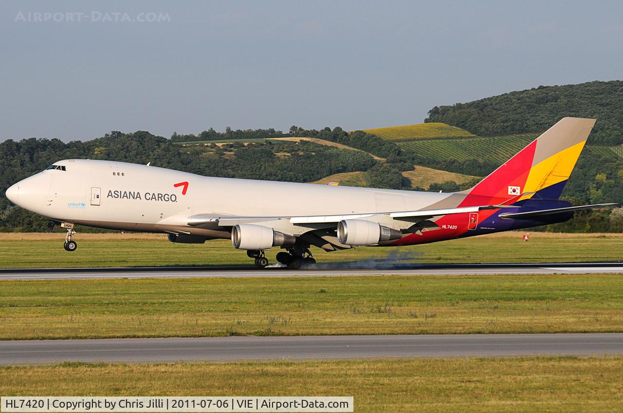 HL7420, 1995 Boeing 747-48EF (SCD) C/N 25783, Asiana Cargo