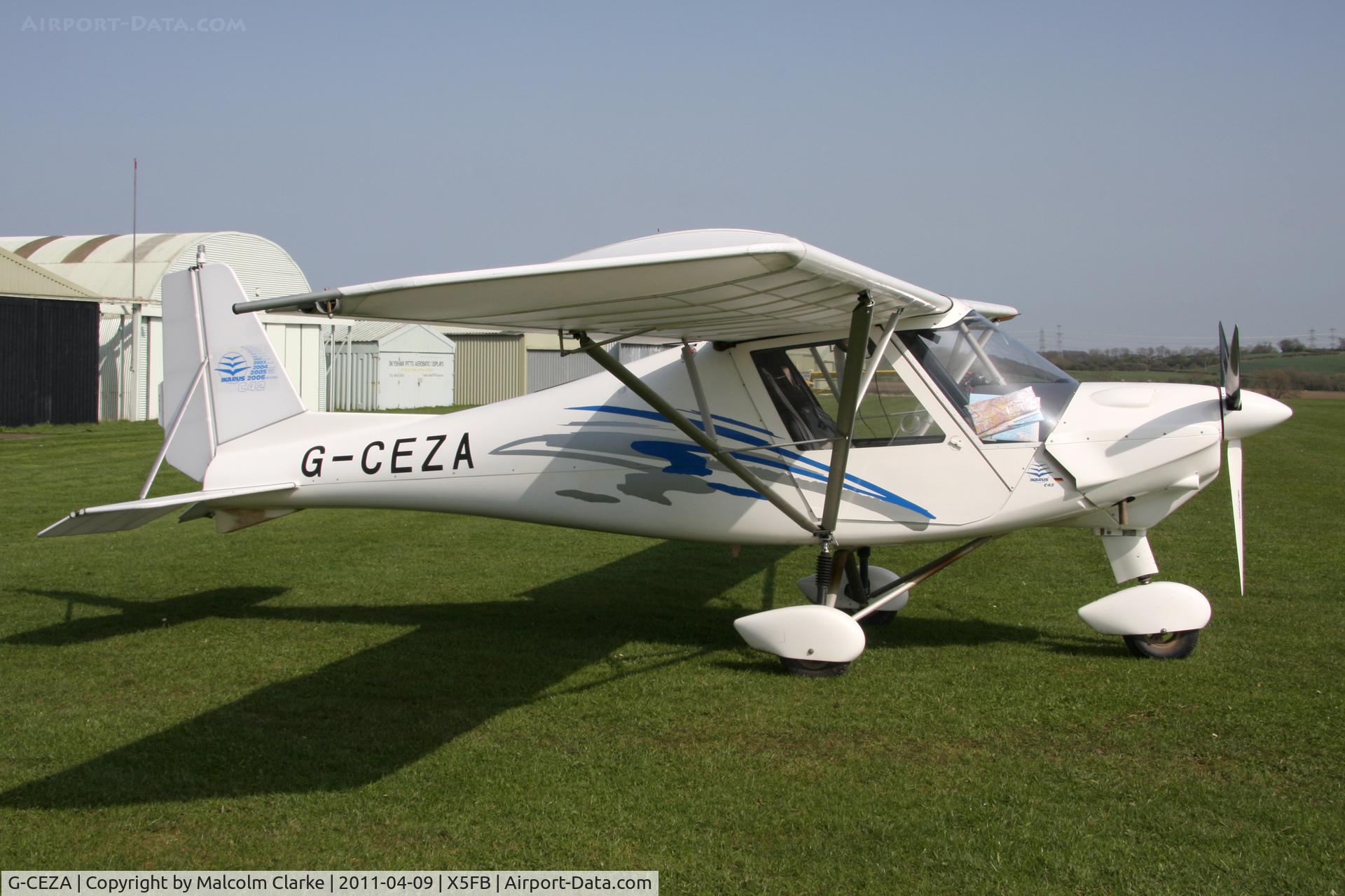 G-CEZA, 2007 Comco Ikarus C42 FB80 C/N 0711-6923, Ikarus C42 FB80 at Fishburn Airfield in April 2011.