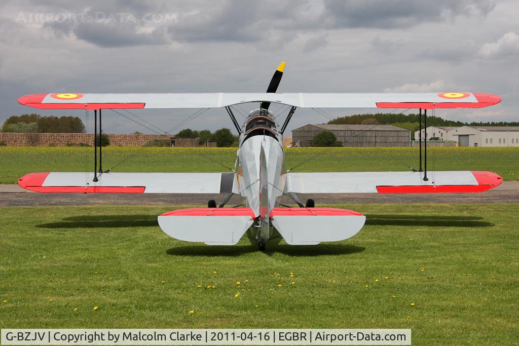 G-BZJV, 1957 CASA 1-131E Srs 1000 C/N 1075, Casa 1-131E Srs 1000 Jungmann at Breighton Airfield in April 2011.