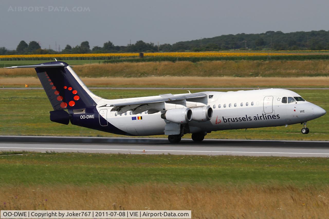 OO-DWE, 1998 British Aerospace Avro 146-RJ100 C/N E3327, Brussels Airlines