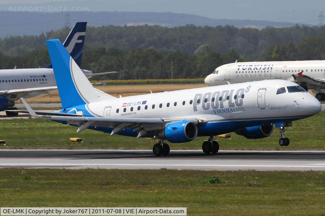 OE-LMK, 2006 Embraer 170LR (ERJ-170-100LR) C/N 17000150, People's Viennaline