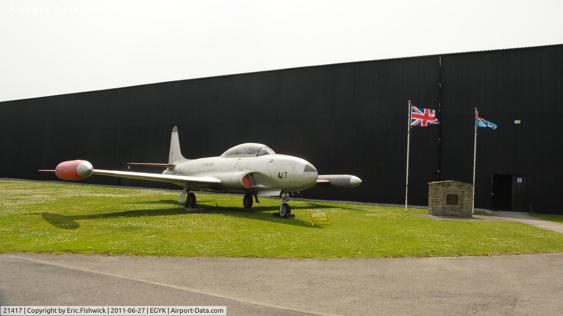 21417, Canadair CT-133 Silver Star 3 C/N T33-417, 21417 at Yorkshire Air Museum