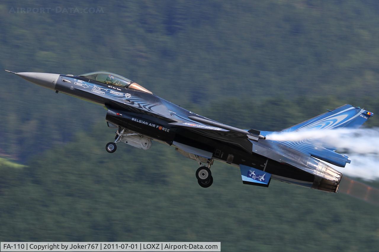 FA-110, SABCA F-16AM Fighting Falcon C/N 6H-110, Belgian Air Force