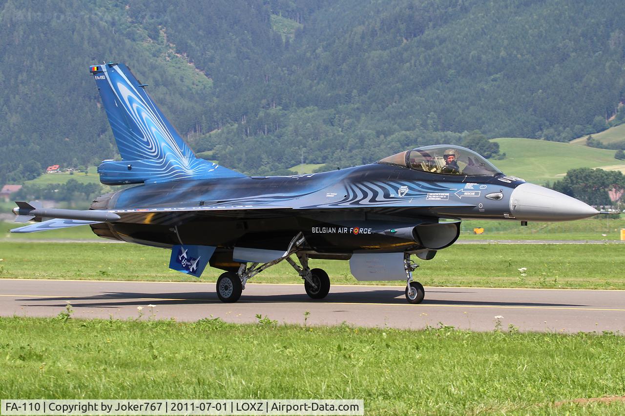 FA-110, SABCA F-16AM Fighting Falcon C/N 6H-110, Belgian Air Force
