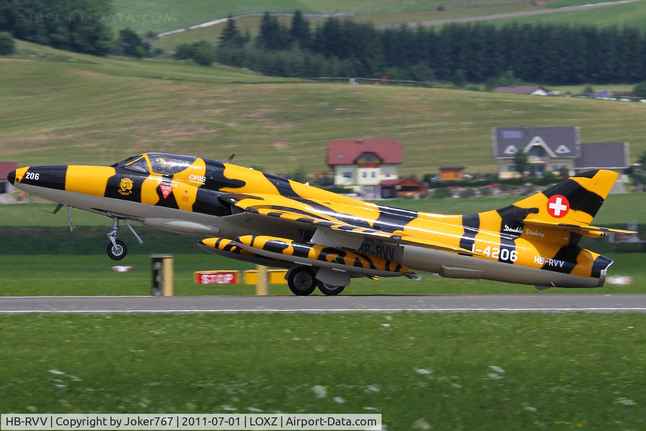 HB-RVV, 1968 Hawker Hunter T.68 C/N 41H-670841, Swiss Air Force