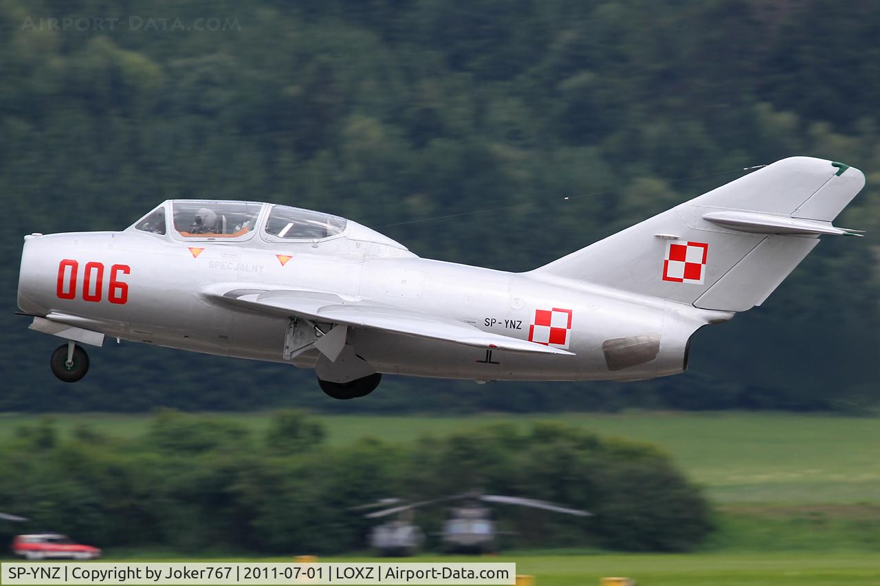 SP-YNZ, Mikoyan-Gurevich MiG-15UTI C/N 1A06006, Polish Air Force