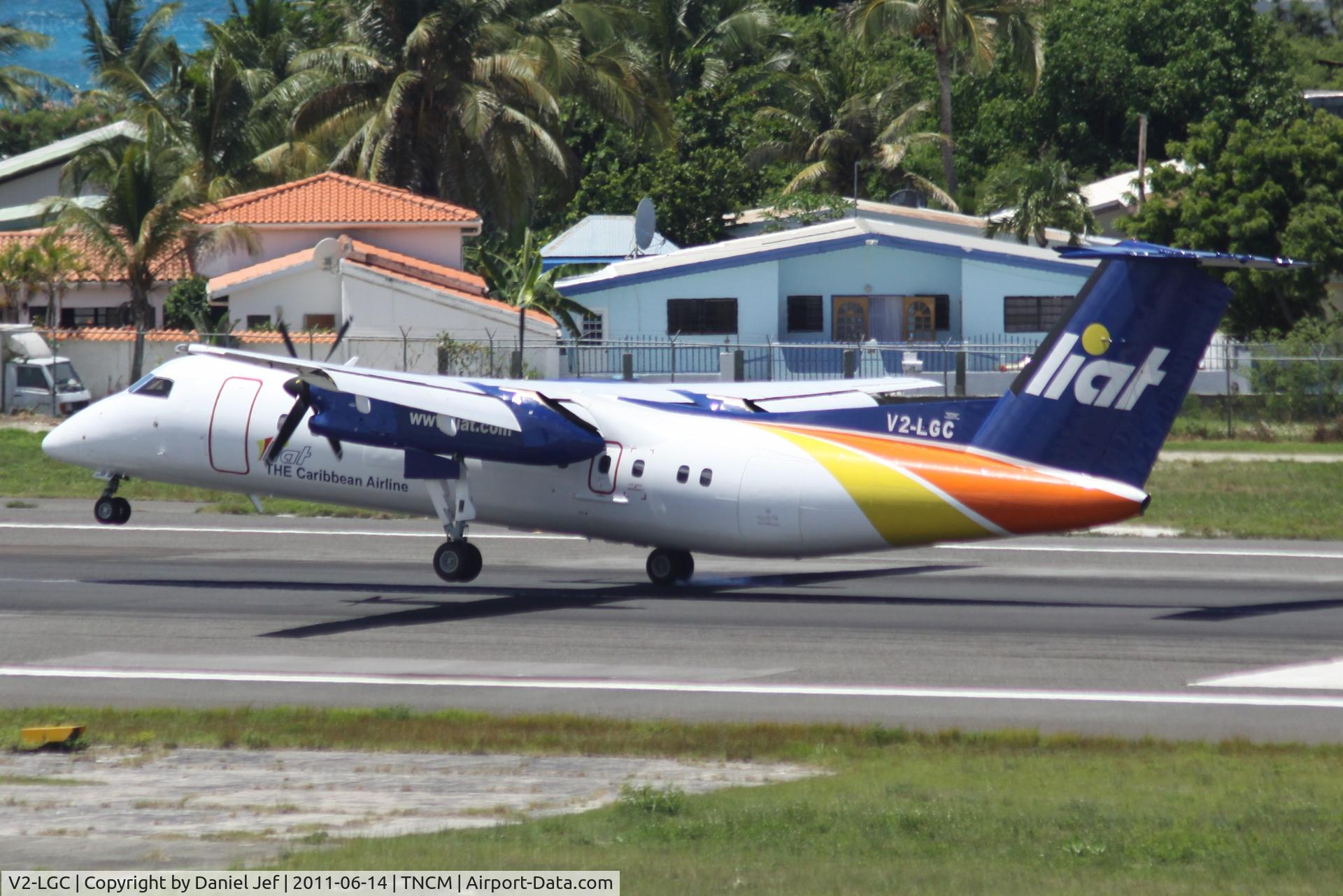 V2-LGC, 1991 De Havilland Canada DHC-8-311 Dash 8 C/N 298, Liat at TNCM