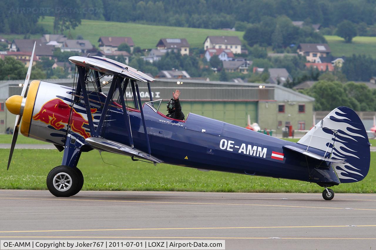 OE-AMM, 1943 Boeing E-75 (PT-13) Stearman C/N 75-5032, Red Bull